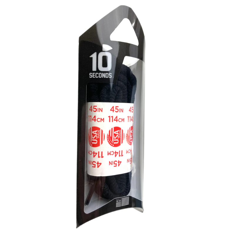 10 Seconds 40" Athletic Bubble Laces - Black