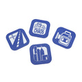 411VM Icon 4 Pack Of Coasters - Blue