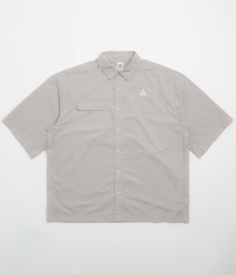 Nike ACG Orb Weaver Short Sleeve Shirt in College Grey and Football Grey / Summit White