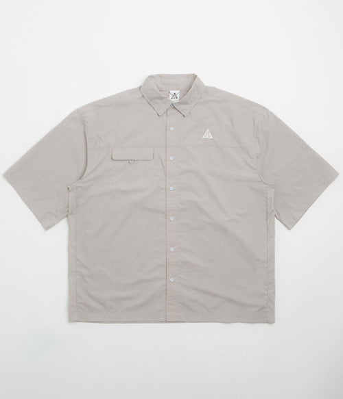 Nike ACG Orb Weaver Short Sleeve Shirt in College Grey and Football Grey / Summit White
