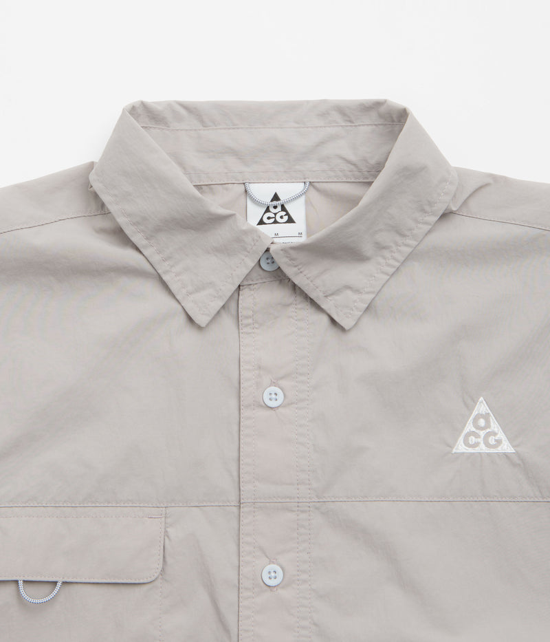 Nike ACG Orb Weaver Short Sleeve Shirt in College Grey and Football Grey / Summit White