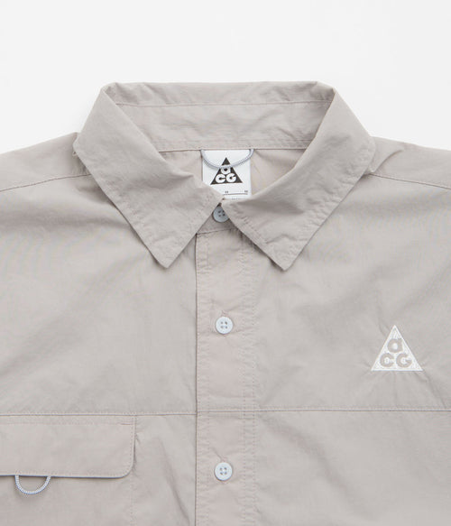 Nike ACG Orb Weaver Short Sleeve Shirt in College Grey and Football Grey / Summit White