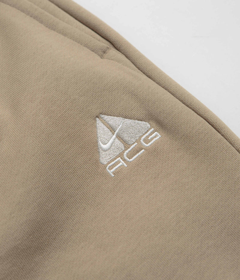 Nike ACG Tuff Fleece Lungs Pants in Khaki and Light Iron Ore / Summit White