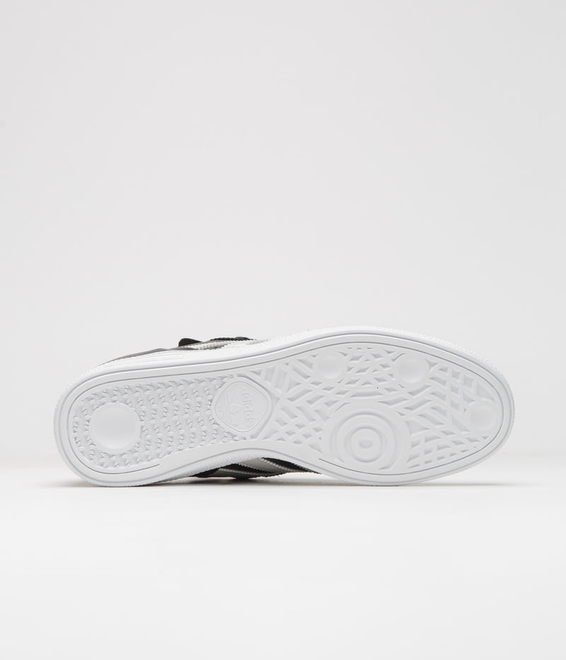 Adidas Busenitz Shoes in Core Black and Zero Metallic / Better Scarlet