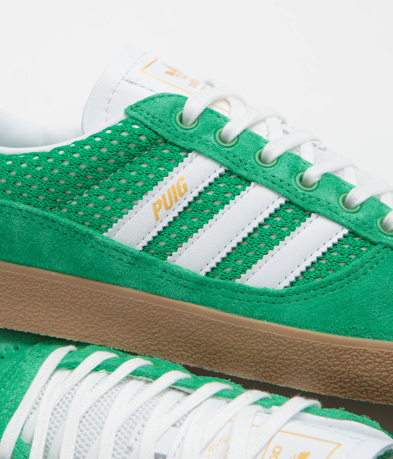 Adidas Puig Indoor Shoes in Green and FTWR White / Gum4