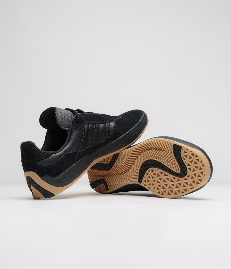 Adidas Puig Shoes in Core Black and Carbon / Gold Metallic
