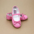 Alia Toddler Girls Classic Malibu Pink Leather Ballet Flats - Ballerina Flats - Petitfoot.com