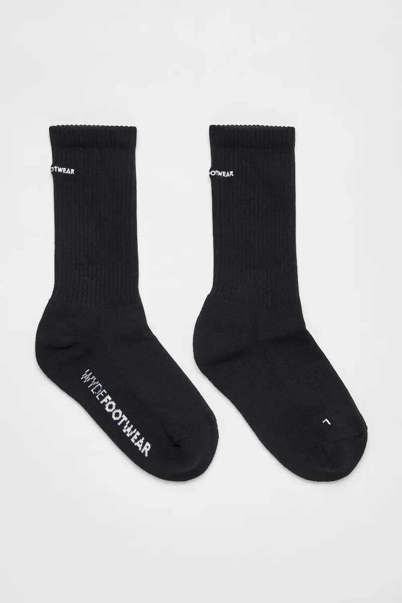 Anatomic Socks Back Embroidered Black