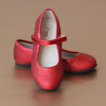 Angel Girls Red Glitter Mary Jane