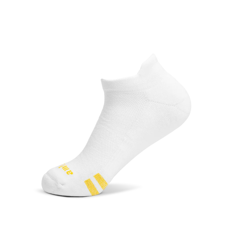 Amberjack Ankle Socks in Ivory Medial View