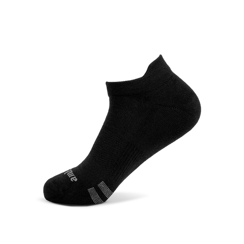 Amberjack Ankle Socks in Obsidian Medial View