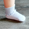 Baby Girls Ruffle Trim Ankle Dress Socks - Petit Foot