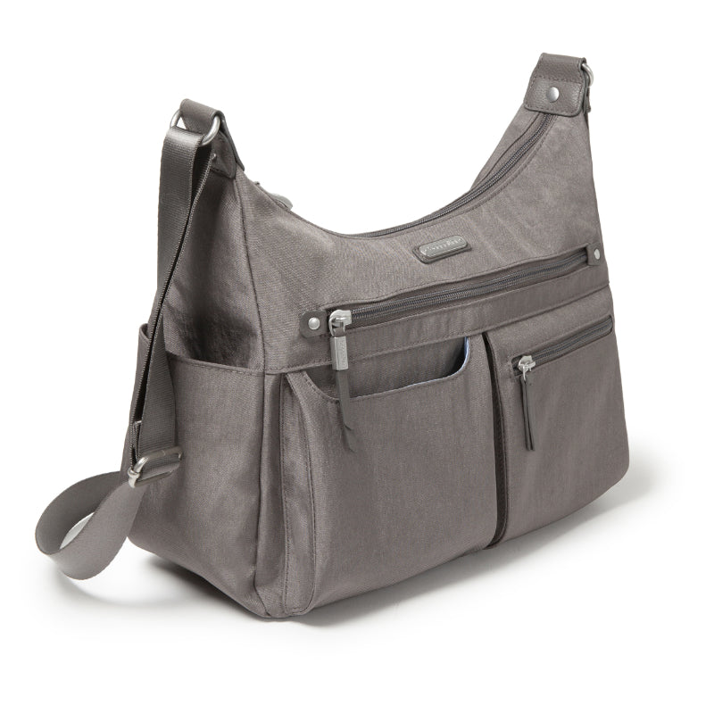 Baggallini Anywhere Large Hobo - Sterling Shimmer