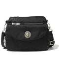 Baggallini Calais Crossbody - Black Cheetah Embossed