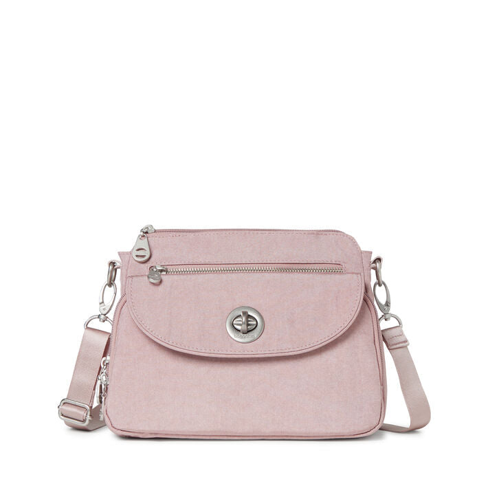 Baggallini Calais Crossbody - Blush Shimmer