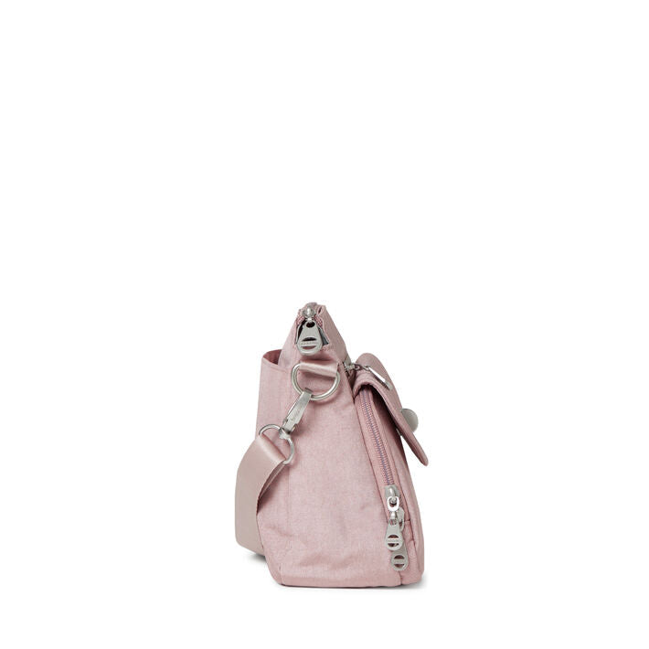 Baggallini Calais Crossbody - Blush Shimmer