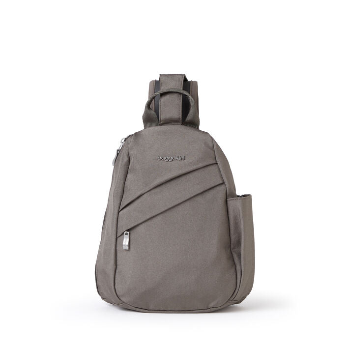 Baggallini Medium Sling - Sterling Shimmer