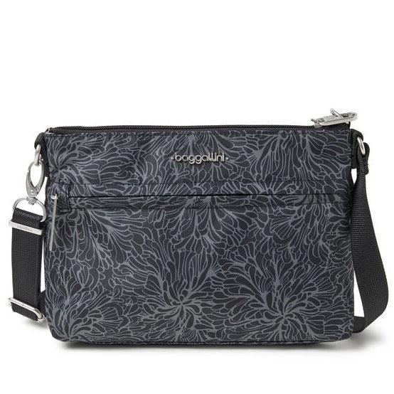 Baggallini Memento Crossbody - Midnight Blossom