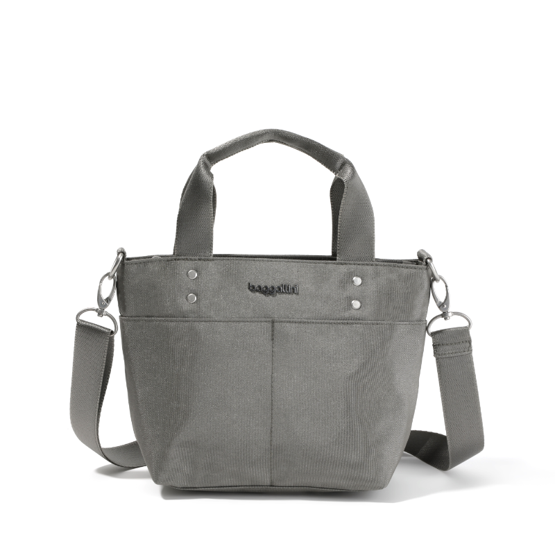 Baggallini Mini Carryall Tote - Sterling Shimmer