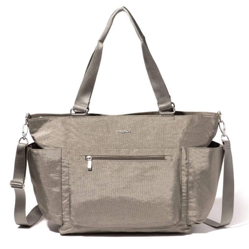 Baggallini Modern Avenue Tote - Sterling Shimmer