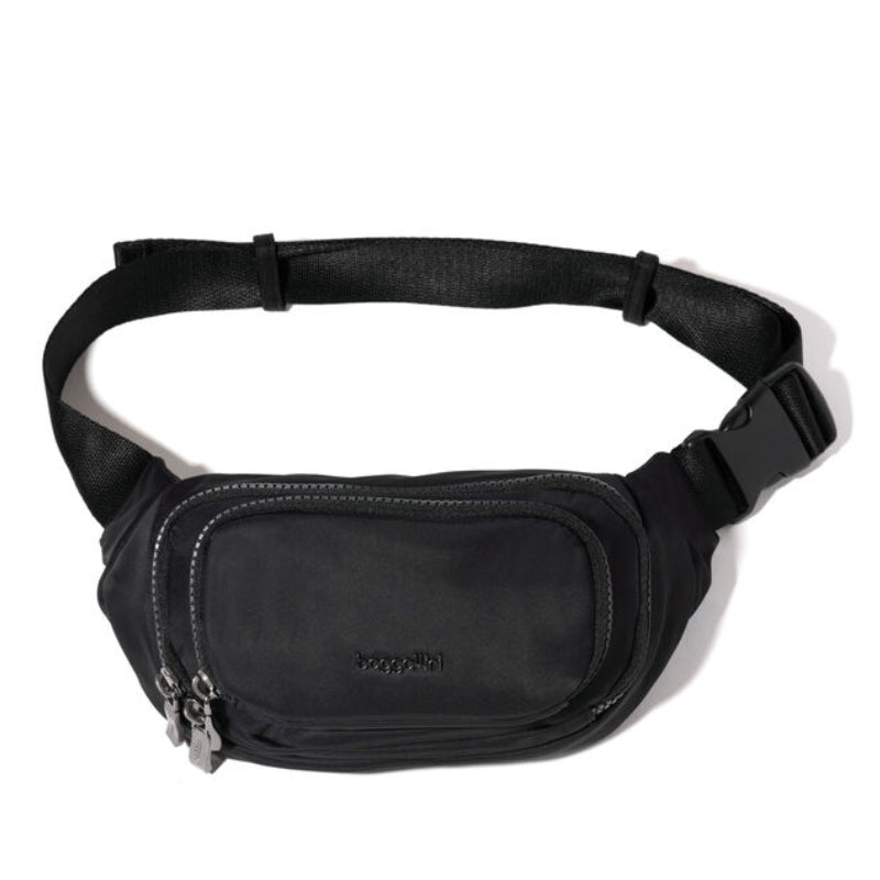 Baggallini On The Go Belt Bag - Black Twill
