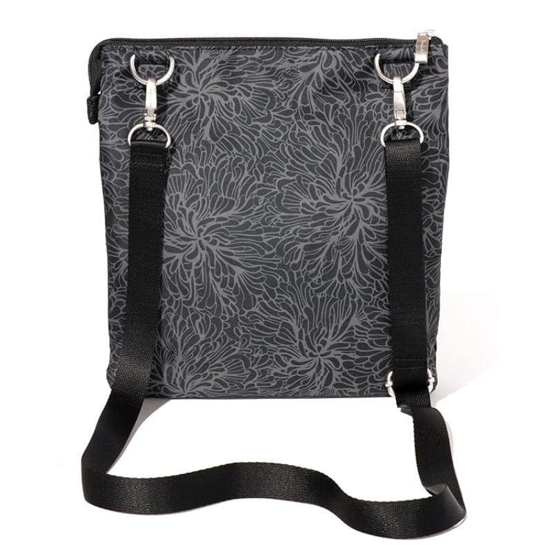 Baggallini Out and About Crossbody - Midnight Blossom