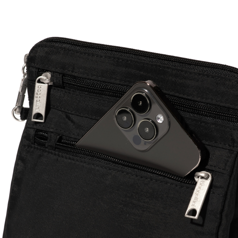 Baggallini Securtex Anti-Theft Crossbody – Black