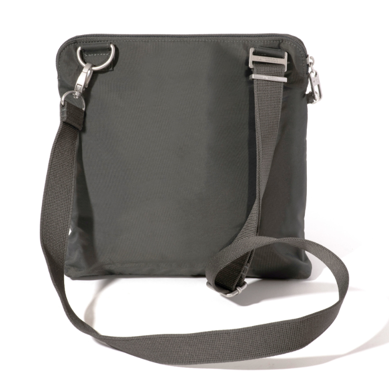 Baggallini Securtex Anti-Theft Large Crossbody - Charcoal