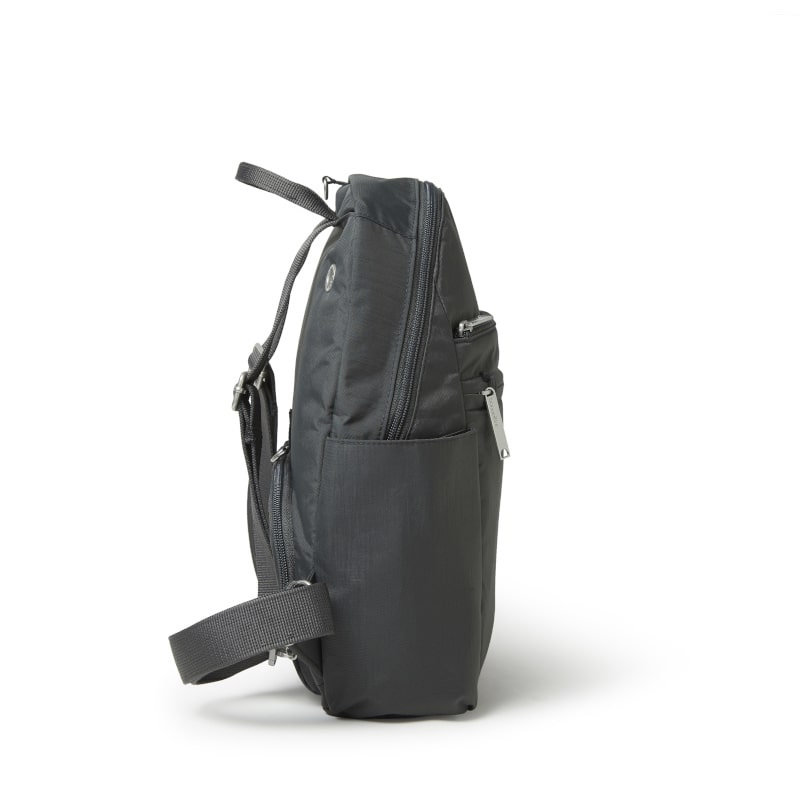 Baggallini Securtex Anti-Theft Vacation Backpack - Charcoal
