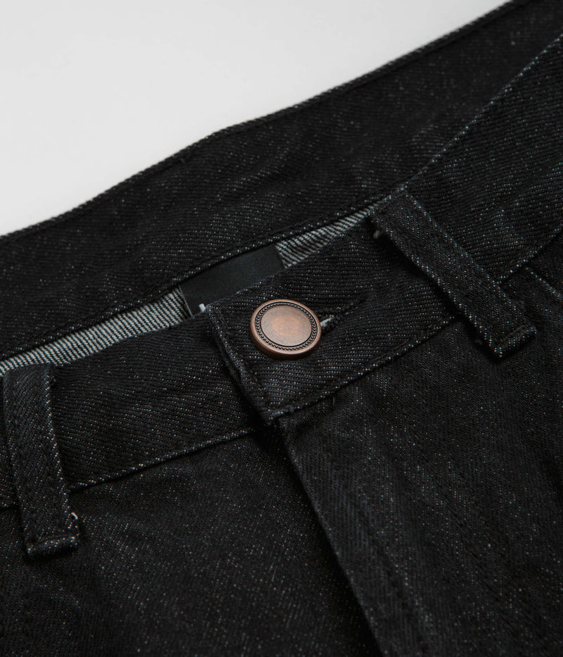 Baglady Warp Denim Shorts in Black