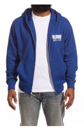 Front View of the Billionaire Boys Club Astro Zip Hoodie in Sodalite Blue