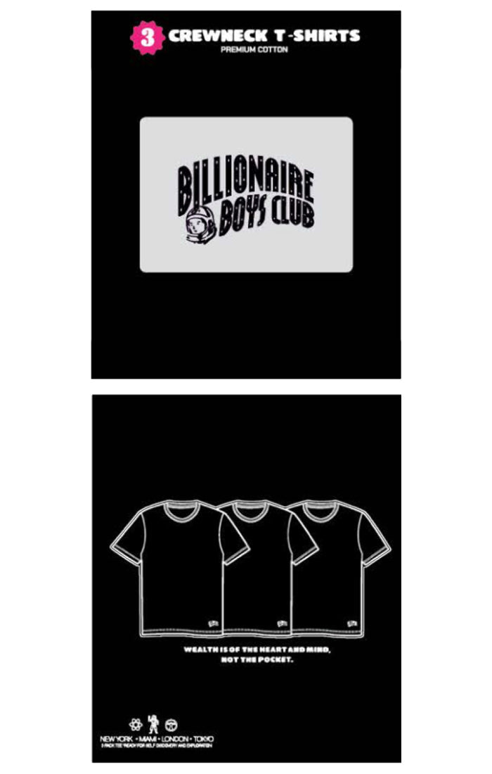 Billionaire Boys Club BB Basecamp 3 Pack SS Knit