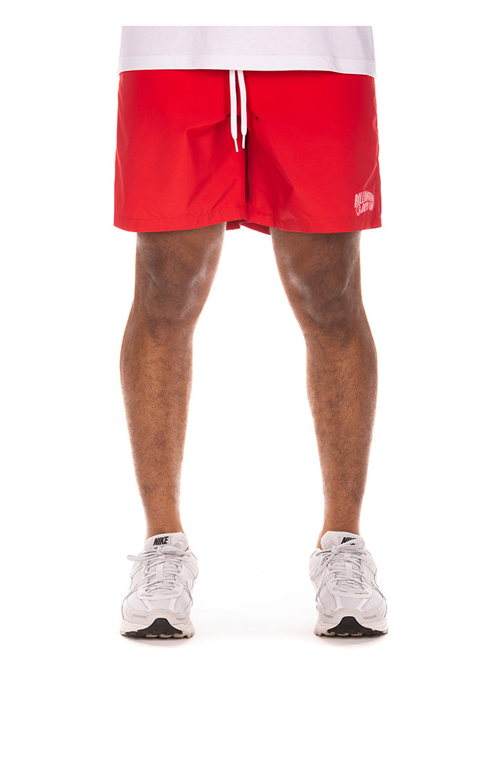 Front View of BB Curve Shorts in Red - Men's Shorts