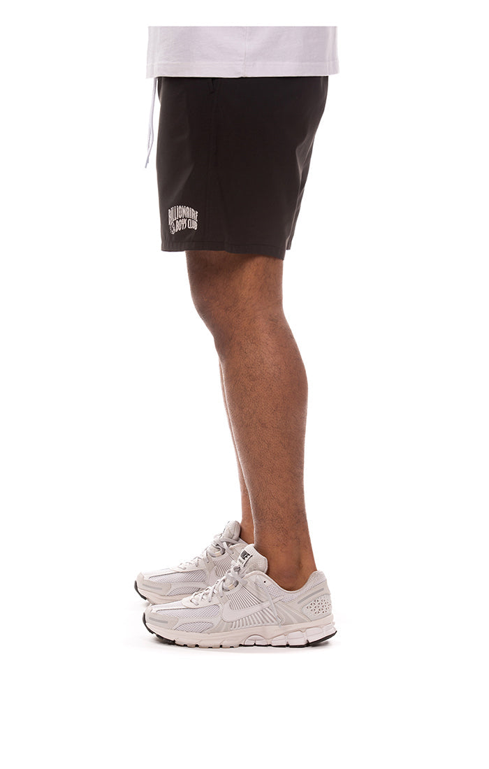 Left side view of BB Curve Shorts in Black - Men's Shorts