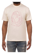 Front View of the Billionaire Boys Club Helmet Sketch SS Tee in beige