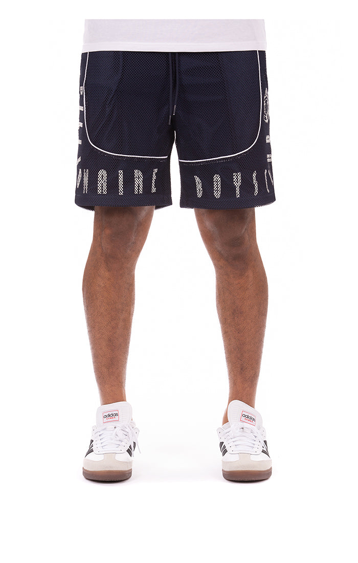 Front View of the Billionaire Boys Club Next Shorts in Navy Blazer