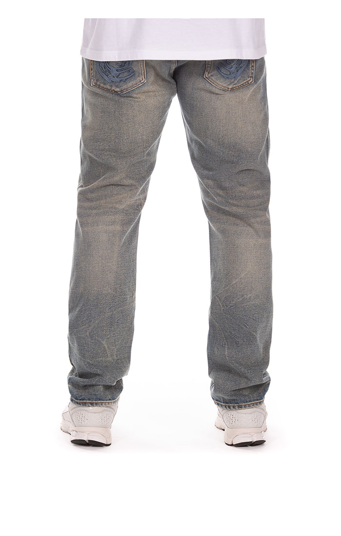 Back View of the Billionaire Boys Club Trek Jeans (Heart Fit)
