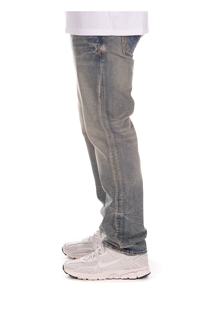 Left Side View of the Billionaire Boys Club Trek Jeans (Heart Fit)
