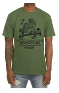 Front View of the Billionaire Boys Club Wildlife SS Tee in Olive Green