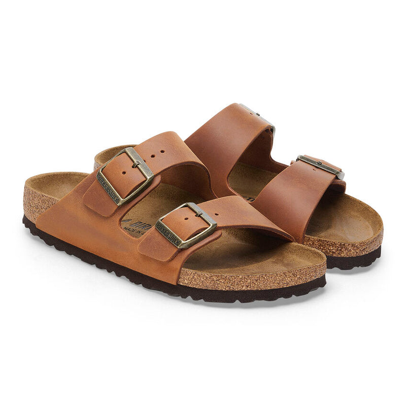 Men's Birkenstock Arizona - Cognac Oiled Leather