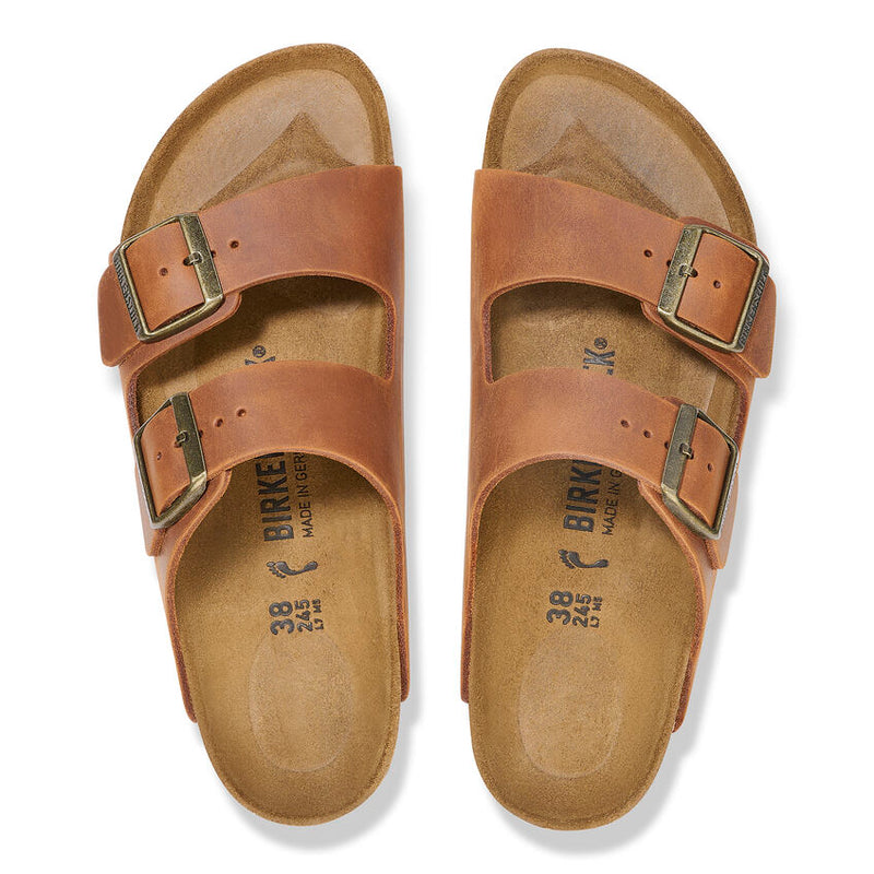 Men's Birkenstock Arizona - Cognac Oiled Leather