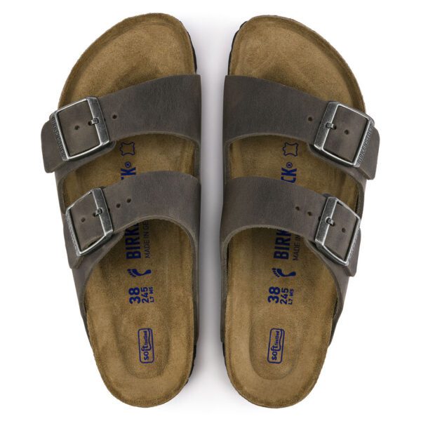 Birkenstock Arizona Soft Footbed – Iron Oiled Leather
