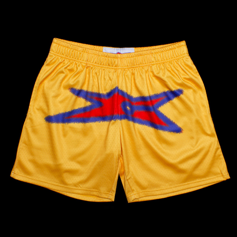 Carpet Company Bizarro Basketball Shorts Yellow
