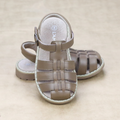Boys Emerson Classic Mocha Leather Fisherman Sandal - Petitfoot.com