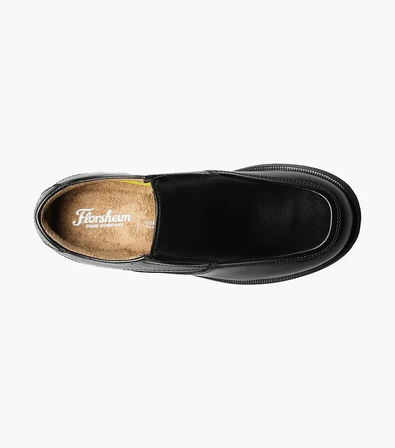 Boys' Florsheim Midtown Jr. Moc Toe Slip On - Black