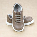 L'Amour Toddler Boys Grayson Slip On Leather Sneaker With Elastic Lace - Petitfoot.com