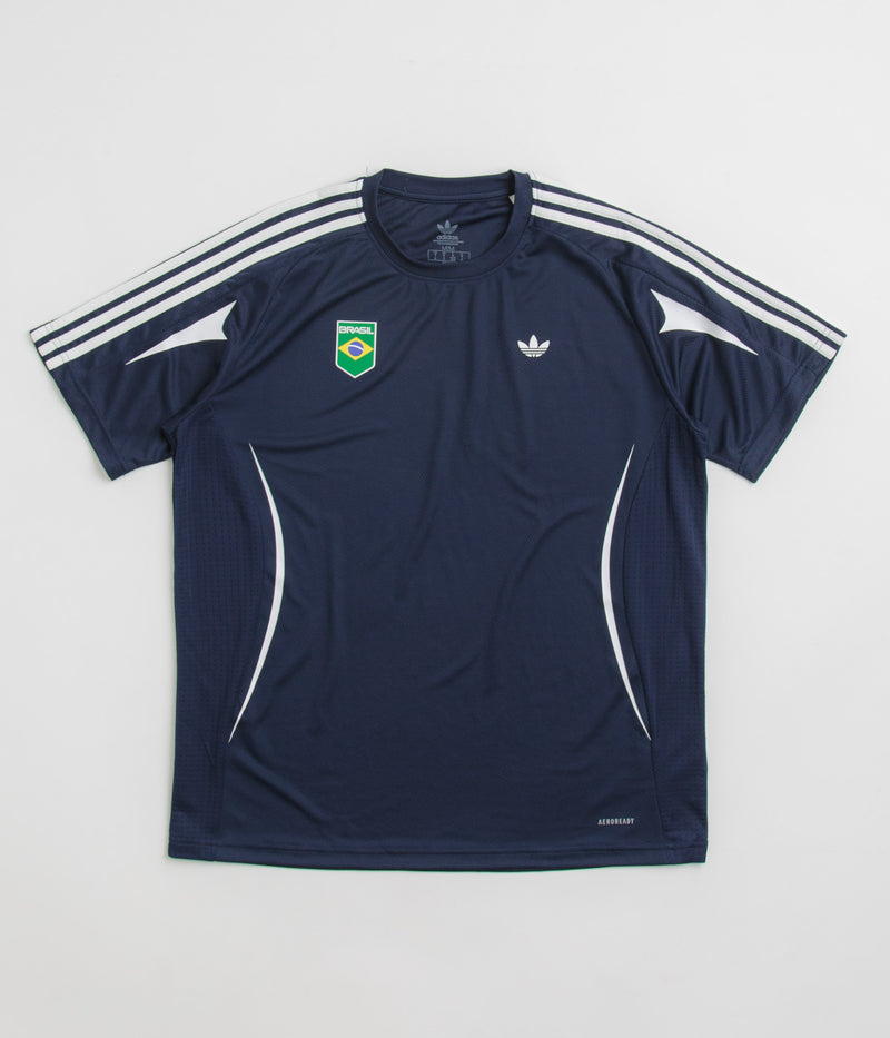 Adidas Brasil Aeroready Jersey in Collegiate Navy