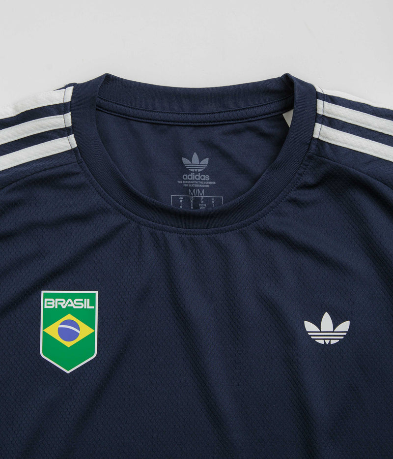 Adidas Brasil Aeroready Jersey in Collegiate Navy