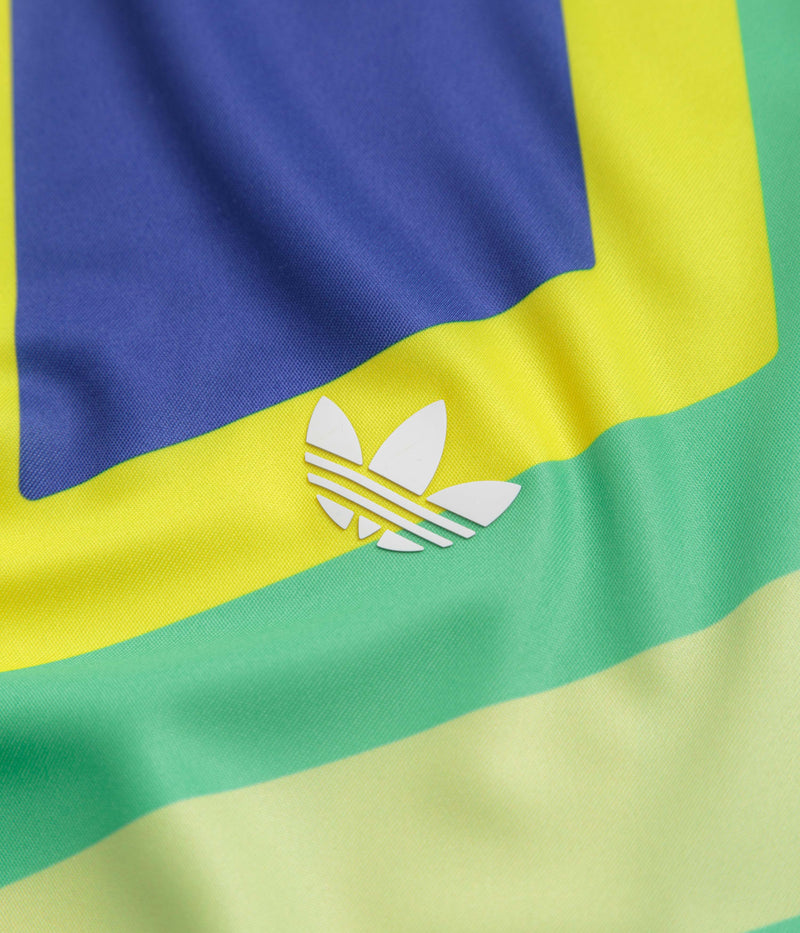 Adidas Brasil Criola Jersey in Pulse Yellow and Multicolor