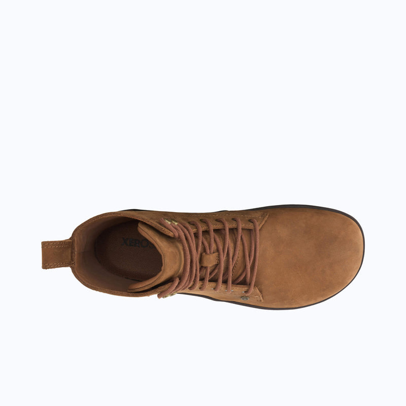 Xero Shoes Breckenridge Women Boot in Brown with Toe Facing Right (Top)